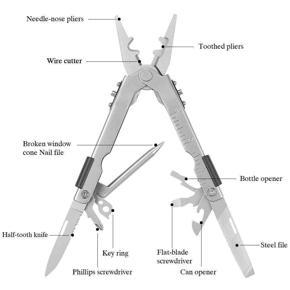 13 In 1 Multi Tools Portable Folding Pliers Tool