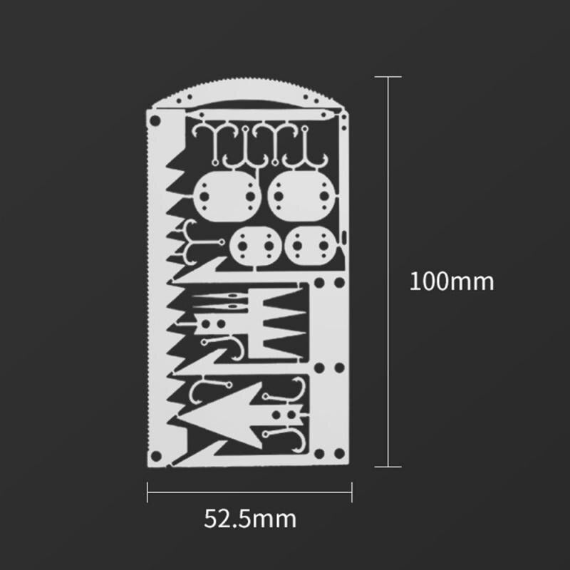 22 In 1 Survival Card-Multi Purpose Pocket Tool